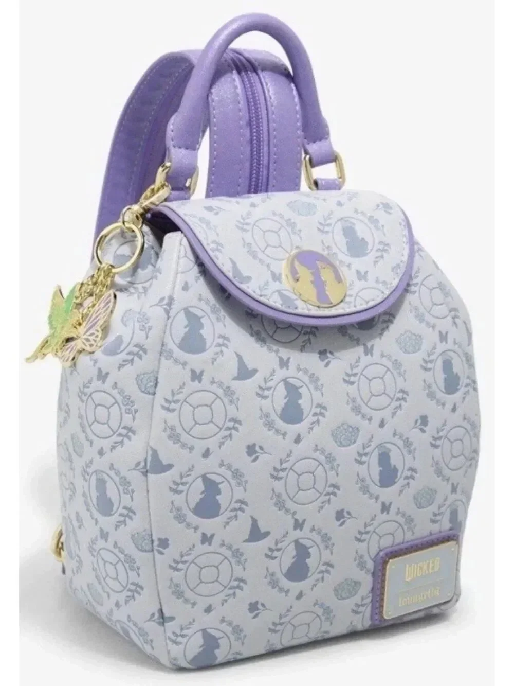 Loungefly Wicked Elphaba Glinda Silhouette Micro Mini Backpack Purple NWT